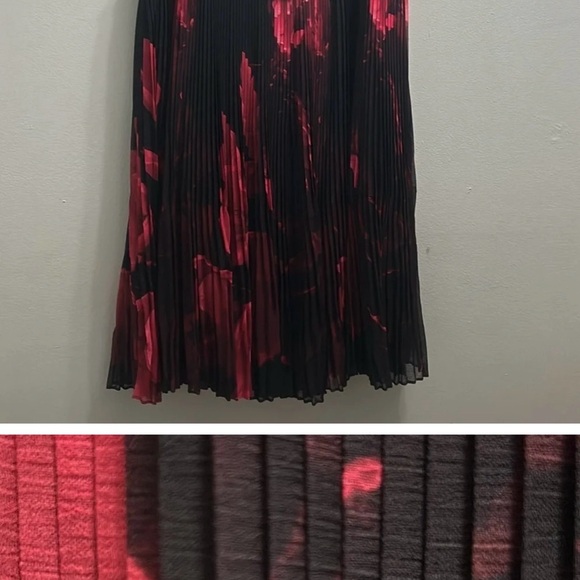 NWT Women's Floral Georgette Tiered A-Line Skirt Dress (Size US 8) - Picture 3 of 4